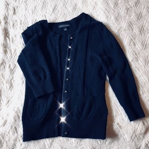 “Banana Republic” wool navy cardigan